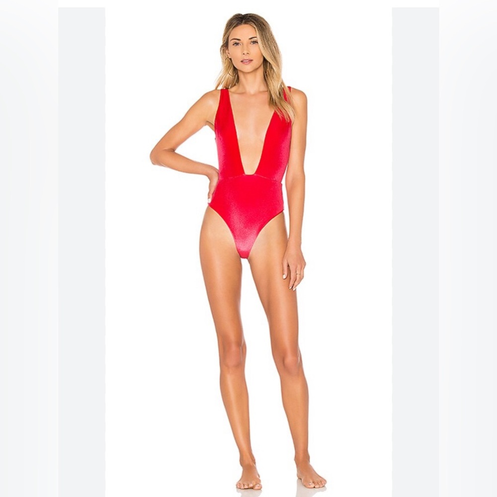 NWT Lovers & Friends Red One-Piece Swimsuit